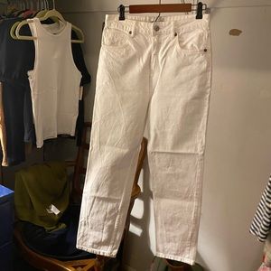 Zara white jeans